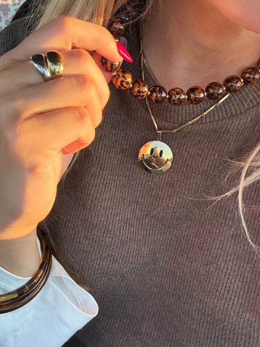 Coco smiley ketting